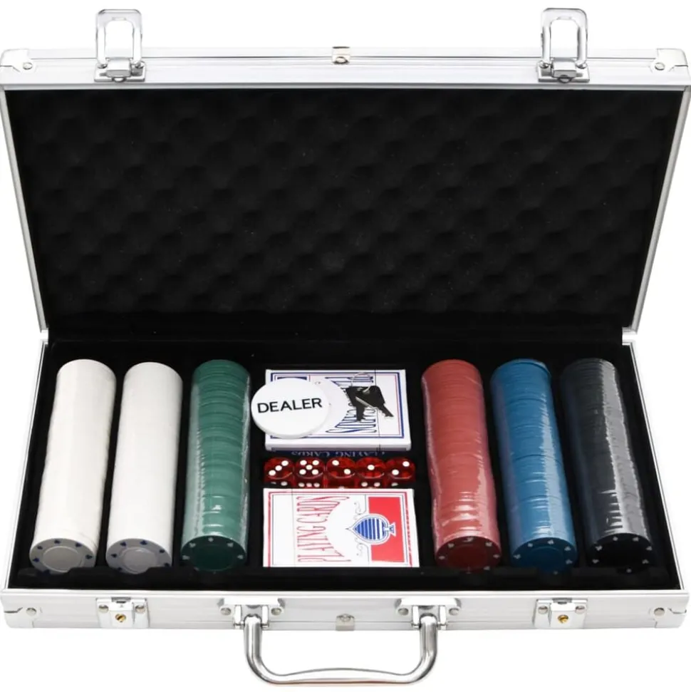 vidaXL Jeu de jetons de poker 300 pcs 4 g