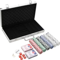 vidaXL Jeu de jetons de poker 300 pcs 11,5 g