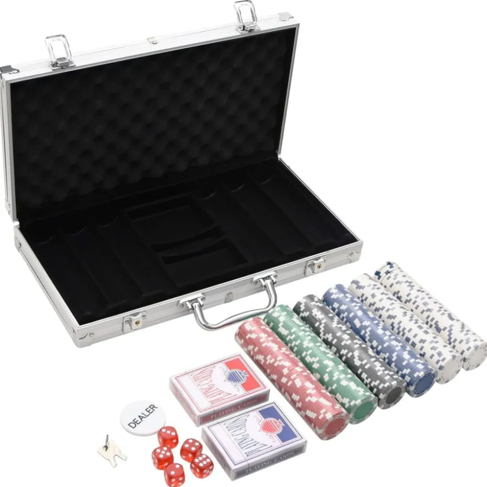 vidaXL Jeu de jetons de poker 300 pcs 11,5 g