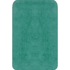 vidaXL Jeu de tapis de salle de bain 3 pcs Tissu Turquoise