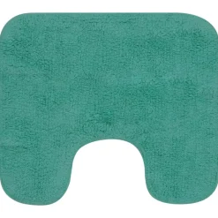 vidaXL Jeu de tapis de salle de bain 3 pcs Tissu Turquoise