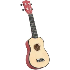 vidaXL Jeu de ukulélé soprano avec sac pour enfants bois clair 21"