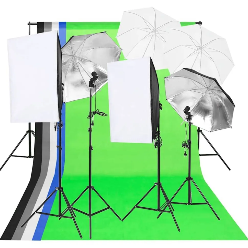 vidaXL Kit d'éclairage de studio photo