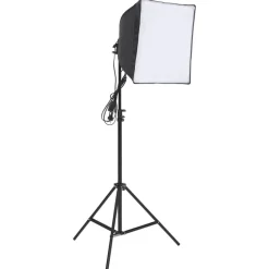 vidaXL Kit d'éclairage de studio avec trépied et boîte à lumière