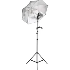 vidaXL Kit d'éclairage de studio avec trépieds et parapluies