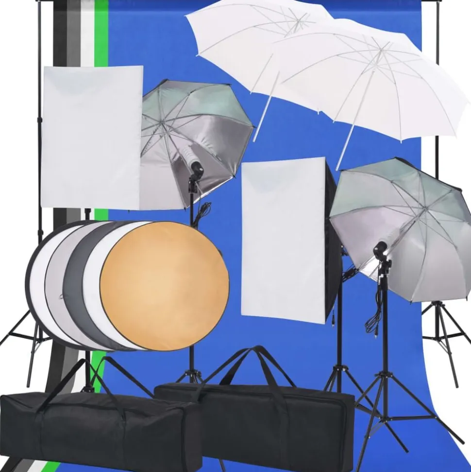 vidaXL Kit d'éclairage de studio photo