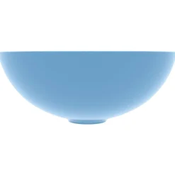 vidaXL Lavabo de salle de bain Céramique Bleu clair Rond
