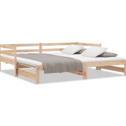 vidaXL Lit coulissant sans matelas 2x(90x200) cm