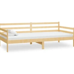 vidaXL Lit de jour sans matelas bois de pin massif 90x200 cm