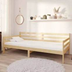 vidaXL Lit de jour sans matelas bois de pin massif 90x200 cm