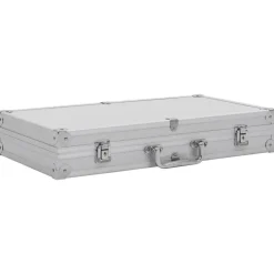 vidaXL Mallette pour arme à feu Aluminium ABS Argenté