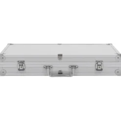 vidaXL Mallette pour arme à feu Aluminium ABS Argenté