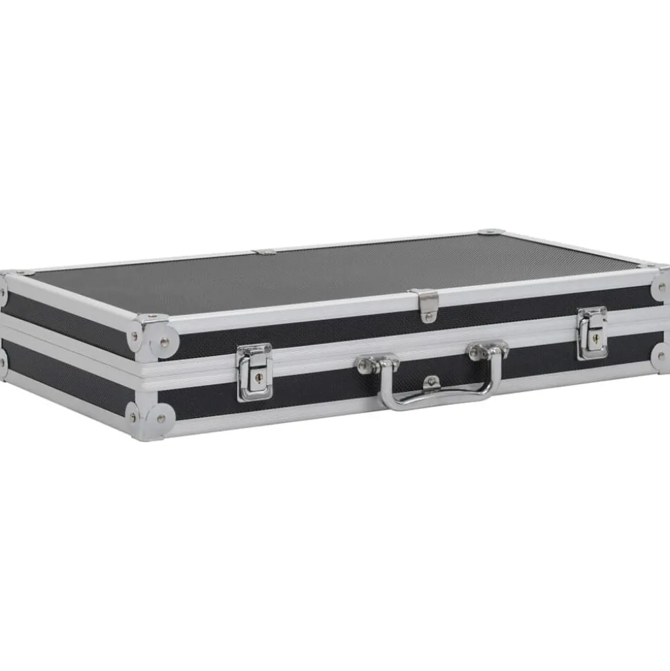 vidaXL Mallette pour arme à feu Aluminium ABS Noir