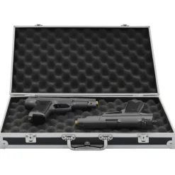 vidaXL Mallette pour arme à feu Aluminium ABS Noir