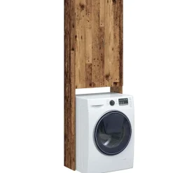 vidaXL Meuble pour machine à laver vieux bois 64x25,5x190 cm