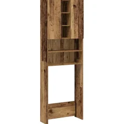 vidaXL Meuble pour machine à laver vieux bois 64x25,5x190 cm