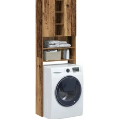 vidaXL Meuble pour machine à laver vieux bois 64x25,5x190 cm