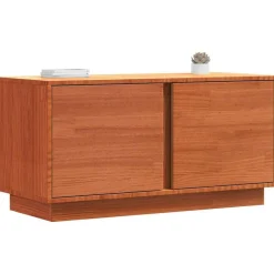 vidaXL Meuble TV Brun cire 80 x 35 x 40,5 cm Pin massif