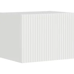 vidaXL Meuble TV mural Montage mural Blanc Brillant 39 x 31 x 29,5 cm