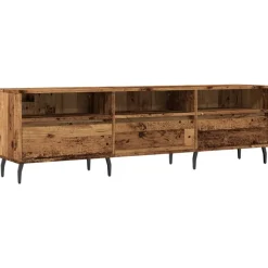 vidaXL Meuble TV vieux bois 150x30x44,5 cm bois d'ingénierie