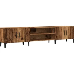 vidaXL Meuble TV vieux bois 180x31,5x40 cm bois d'ingénierie