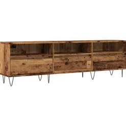 vidaXL Meuble TV vieux bois 150x30x44,5 cm bois d'ingénierie