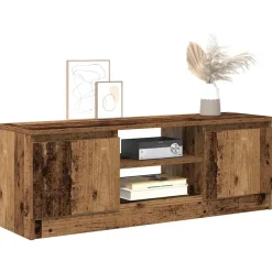 vidaXL Meuble TV vieux bois 102x30x36 cm bois d'ingénierie