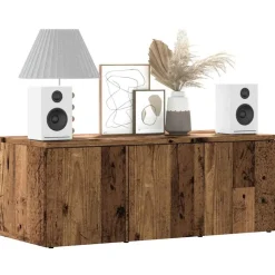vidaXL Meuble TV vieux bois 80x34x30 cm bois d'ingénierie