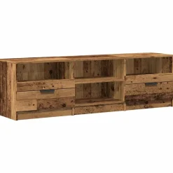 vidaXL Meuble TV vieux bois 150x33,5x45 cm bois d'ingénierie