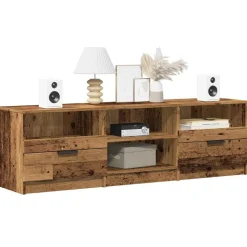 vidaXL Meuble TV vieux bois 150x33,5x45 cm bois d'ingénierie