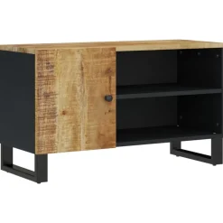 vidaXL Meuble TV 80x33x46 cm bois de manguier et d'ingénierie