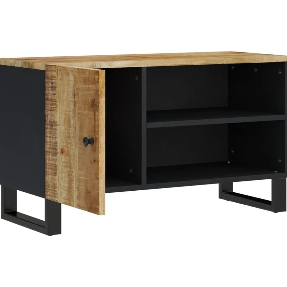 vidaXL Meuble TV 80x33x46 cm bois de manguier et d'ingénierie