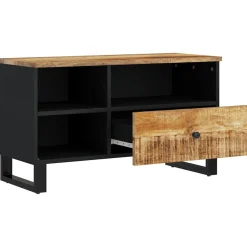vidaXL Meuble TV 80x33x46 cm bois de manguier et d'ingénierie