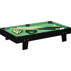 vidaXL Mini table de billard 3 pieds 92x52x19 cm Noir et vert