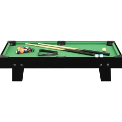 vidaXL Mini table de billard 3 pieds 92x52x19 cm Noir et vert