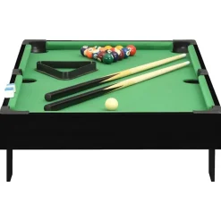 vidaXL Mini table de billard 3 pieds 92x52x19 cm Noir et vert