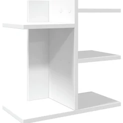 vidaXL Organisateur de bureau blanc 42x21,5x42 cm bois d'ingénierie