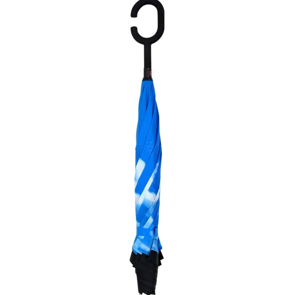 vidaXL Parapluie à poignée en C Noir 108 cm