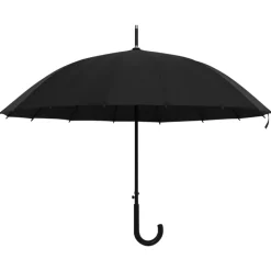 vidaXL Parapluie automatique Noir 105 cm