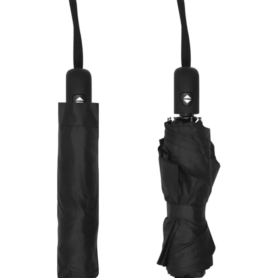 vidaXL Parapluie pliable automatique Noir 95 cm