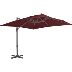 vidaXL Parasol de jardin en porte-à-faux avec mât en aluminium