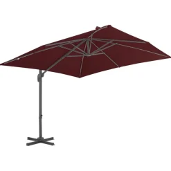 vidaXL Parasol de jardin en porte-à-faux avec mât en aluminium