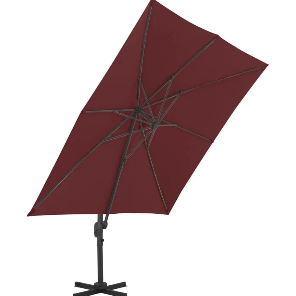 vidaXL Parasol de jardin en porte-à-faux avec mât en aluminium