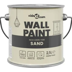 vidaXL Peinture murale Marron 2,5 L Impression murale