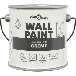 vidaXL Peinture murale Marron 2,5 L Impression murale