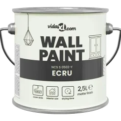 vidaXL Peinture murale Marron 2,5 L Impression murale