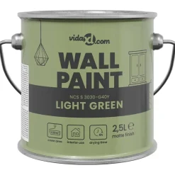 vidaXL Peinture murale Vert 2,5 L Impression murale