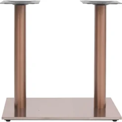 vidaXL Pied de table de bistro Laiton 70x40x72 cm Acier inoxydable