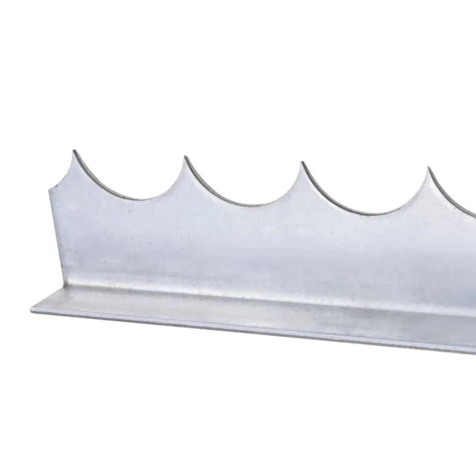 vidaXL Piquets muraux 4 pcs 1 m Acier galvanisé