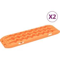 vidaXL Planches de traction 2 pc Orange 106x30,5x7 cm Nylon